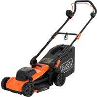 Black+Decker BEMWP340-GB Corded Rotary Lawn Mower - Orange & Black, Black,Orange