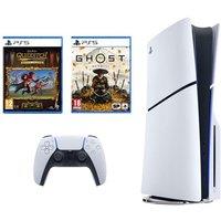 Sony PlayStation 5, Harry Potter: Quidditch Champions Deluxe Edition & Ghost of Yotei Bundle, White