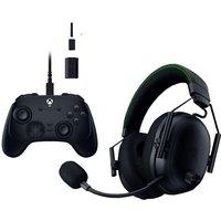 Razer BlackShark V3 Pro Wireless 7.1 Gaming Headset & Wolverine V3 Tournament Edition Controller Bundle, Black