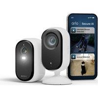 ARLO Essential 3 2K WiFi Home Security Kit with Indoor & Outdoor Cameras - White, White