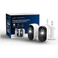 Arlo Essential 2K WiFi Security Camera - 2 Cameras, White & Black, Black,White