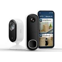 ARLO Essential 3 2K Indoor Security Camera with Video Doorbell - White, White