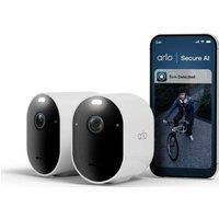 ARLO Pro 6 2K HDR WiFi Security Camera System - 2 Cameras, White, White