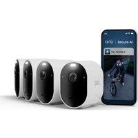 ARLO Pro 6 2K HDR WiFi Security Camera System - 4 Cameras, White, White
