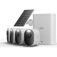 ARLO Ultra 3 4K Ultra HD WiFi Security Camera & Solar Panel Kit - 4 Cameras, White, White