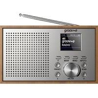 GROOV-E Oslo Portable DAB/FM Bluetooth Radio - Brown & Grey, Silver/Grey,Brown