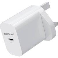 GROOV-E GVMA112WE 25 W GaN USB Charger, White