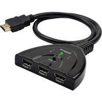 GROOV-E GVTV05BK 3-Port HDMI Switch