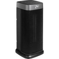 RUSSELL HOBBS RHCTH2002S-SMT Smart Ceramic Fan Heater - Black & Silver, Black,Silver/Grey