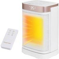 RUSSELL HOBBS RHCH2001WCHAMP Ceramic Fan Heater - White & Champagne, White,Gold