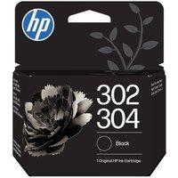 HP 302/304 Original Black Ink Cartridge, Black