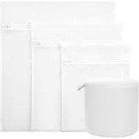 Logik Mesh Laundry Bags - White, Set of 4