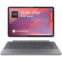 LENOVO 83HH003EUK Duet 10.95" 2 in 1 Chromebook - MediaTek Kompanio, 128 GB eMMC, Grey, Silver/Grey