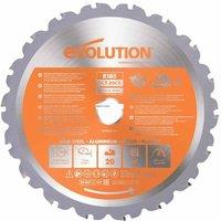 Evolution R185TCT-20CS Multi-Material Circular Saw Blade - Silver, Silver/Grey