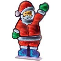 PREMIER Standing Waving Santa Infinity Mirror with Multicolour LEDs - 40 cm