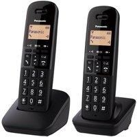 Panasonic KX-TGB612EB Cordless Phone - Twin Handsets, Black, Black