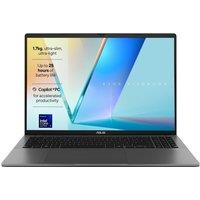 ASUS Vivobook S16 OLED 16" Laptop, Copilot PC - IntelCore Ultra 5, 512 GB SSD, Matte Grey, Silver/Grey