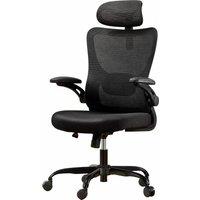 HUANUO HNMOC10B-UK Mesh Reclining Executive Chair - Black