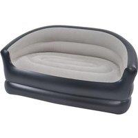 BENROSS 98139 Deluxe Double Inflatable Armchair Sofa - White & Grey