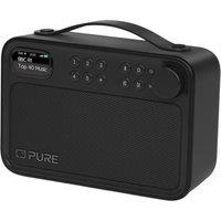 PURE Bloom Portable DAB Bluetooth Radio - Black, Black