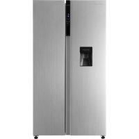RUSSELL HOBBS RH90AFF201SS-WD American-Style Fridge Freezer - Stainless Steel, Stainless Steel