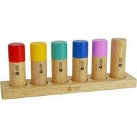 A-STAR 6-Piece Wooden Shaker Set - Rainbow