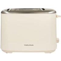 MORPHY RICHARDS Equip 222065 2-Slice Toaster - Cream, Cream