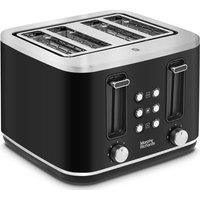 MORPHY RICHARDS Motive 242801 4-Slice Toaster - Black, Black,Silver/Grey