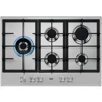 Aeg HGB75500SM 75 cm Gas Hob - Silver, Silver/Grey