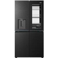 HAIER Horizon Cube Series 9 HCW99F18DHMB American-Style Smart Fridge Freezer - Obsidian Steel, Silver/Grey,Black