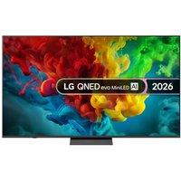 75" LG QNED83 QNED Mini LED AI 4K HDR Smart TV 2026 - 75QNED83B6A, Black