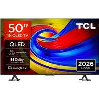 50 TCL P7L QLED 4K HDR Smart Google TV 2026 - 50P7L-UK, Black