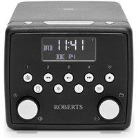 ROBERTS Sound 49 DAB Bluetooth Clock Radio - Black, Black