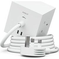 AVOLT Square 1 Power Cube 5-Socket Extension Lead - 1.8 m