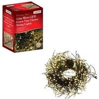CHRISTMAS WORKSHOP 71779 LED Green Cluster String Lights - 8 m