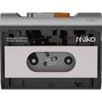 GADHOUSE Miko GAD6701 Bluetooth Cassette Player & Recorder - Smoke, Silver/Grey