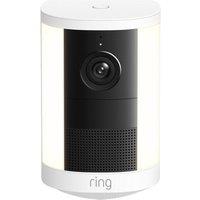 RING Spotlight Cam (2nd Gen) Retinal 2K WiFi Security Camera - Battery, White, White