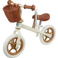MOVE M005377 10" Balance Bike - White & Brown, White,Brown
