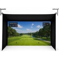 Sportscreen Vanish 16H Gold Simulator Enclosure - 4.65 x 2.59 m, Silver/Grey,Black