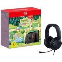 Nintendo Switch 2 Pokemon Pokopia & Kraken X Lite 7.1 Gaming Headset Bundle, Black