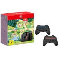 Nintendo Switch 2 Pokemon Pokopia & NS2 Joy-Con 2 Grips Bundle, Black