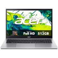 ACER Aspire Go 15 15.6 Laptop - AMD Ryzen 5, 512 GB SSD, Silver, Silver/Grey