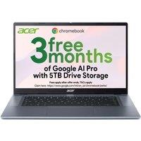 ACER 315 15.6 Chromebook - MediaTek Kompanio 540, 64 GB eMMC, Silver, Blue