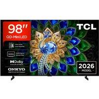 Tcl A400U 98" Premium Wallpaper QD-Mini LED 4K HDR Smart Google TV 2026 - 98A400U-UK, Black