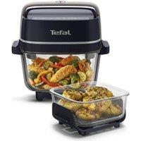 TEFAL Crisp & Go Glass FB7018G1 Air Fryer - Black, Black