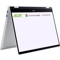 ACER Spin 514 14" 2 in 1 Chromebook Plus - MediaTek Kompanio Ultra 910, 128 GB UFS, Silver, Silver/Grey