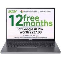 ACER 516 16 Chromebook Plus - IntelCore 5, 128 GB UFS, Grey, Silver/Grey