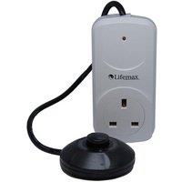 LIFEMAX Foot Switch, White,Black
