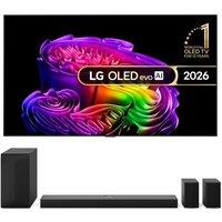 77 Lg OLED77G64LW OLED AI 4K HDR Smart TV 2026 & US70TR 5.1.1 Wireless Sound Bar Bundle, Silver/Grey