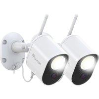TOUCAN TSLCX2-MLDX Full HD 1080p WiFi Security Camera - 2 Cameras, White